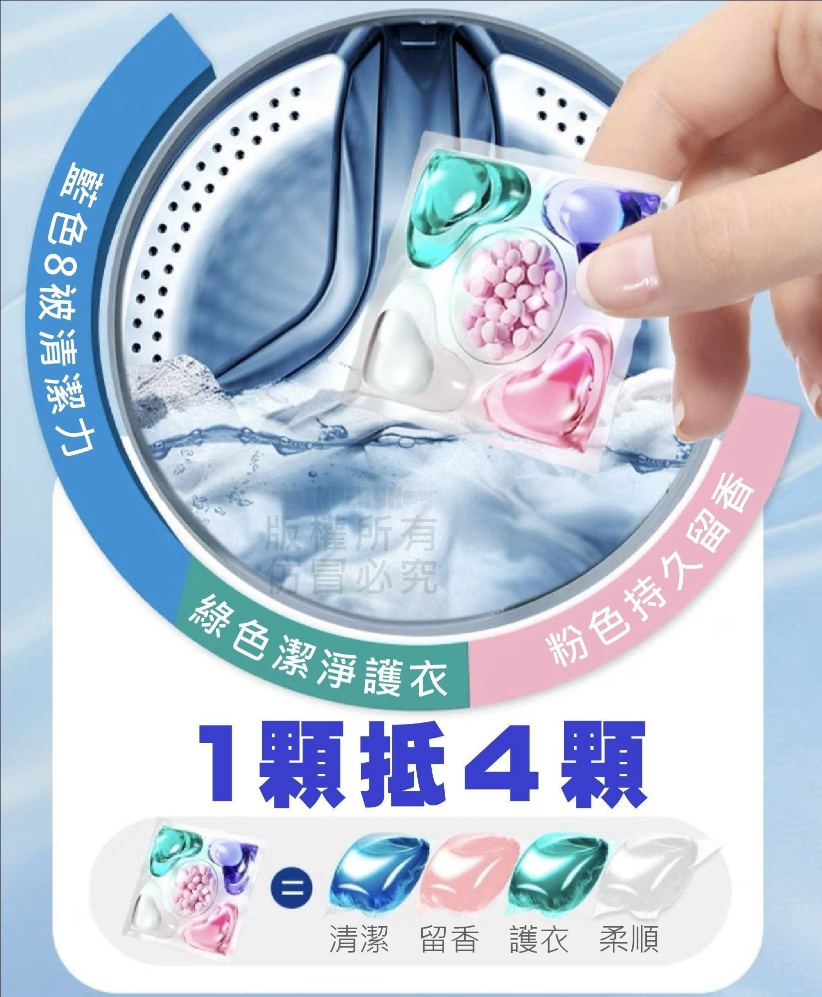 5D全效洗衣球(1組4盒)
