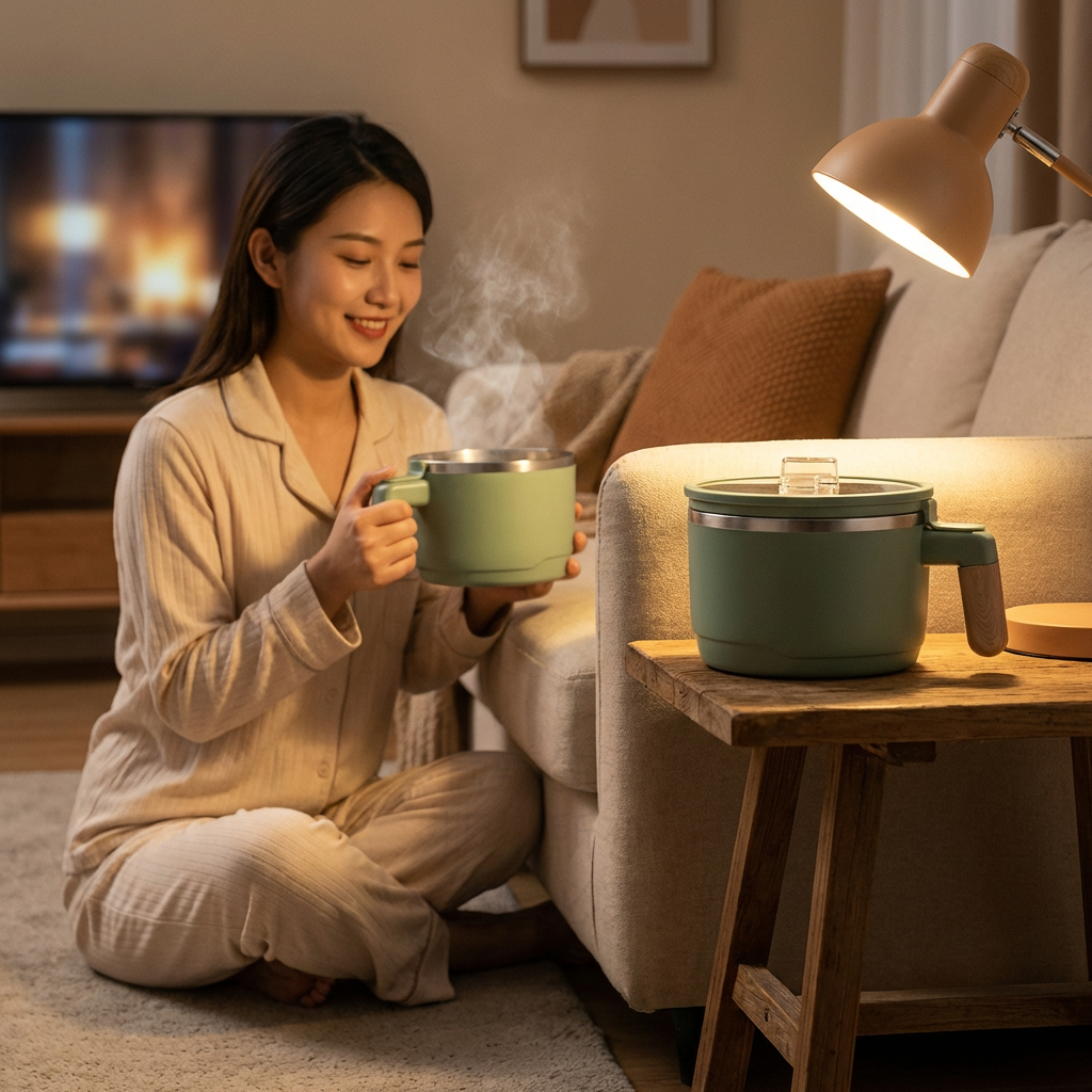 LazyBro追劇瀝水泡麵神器  不鏽鋼雙層隔熱碗 泡麵碗