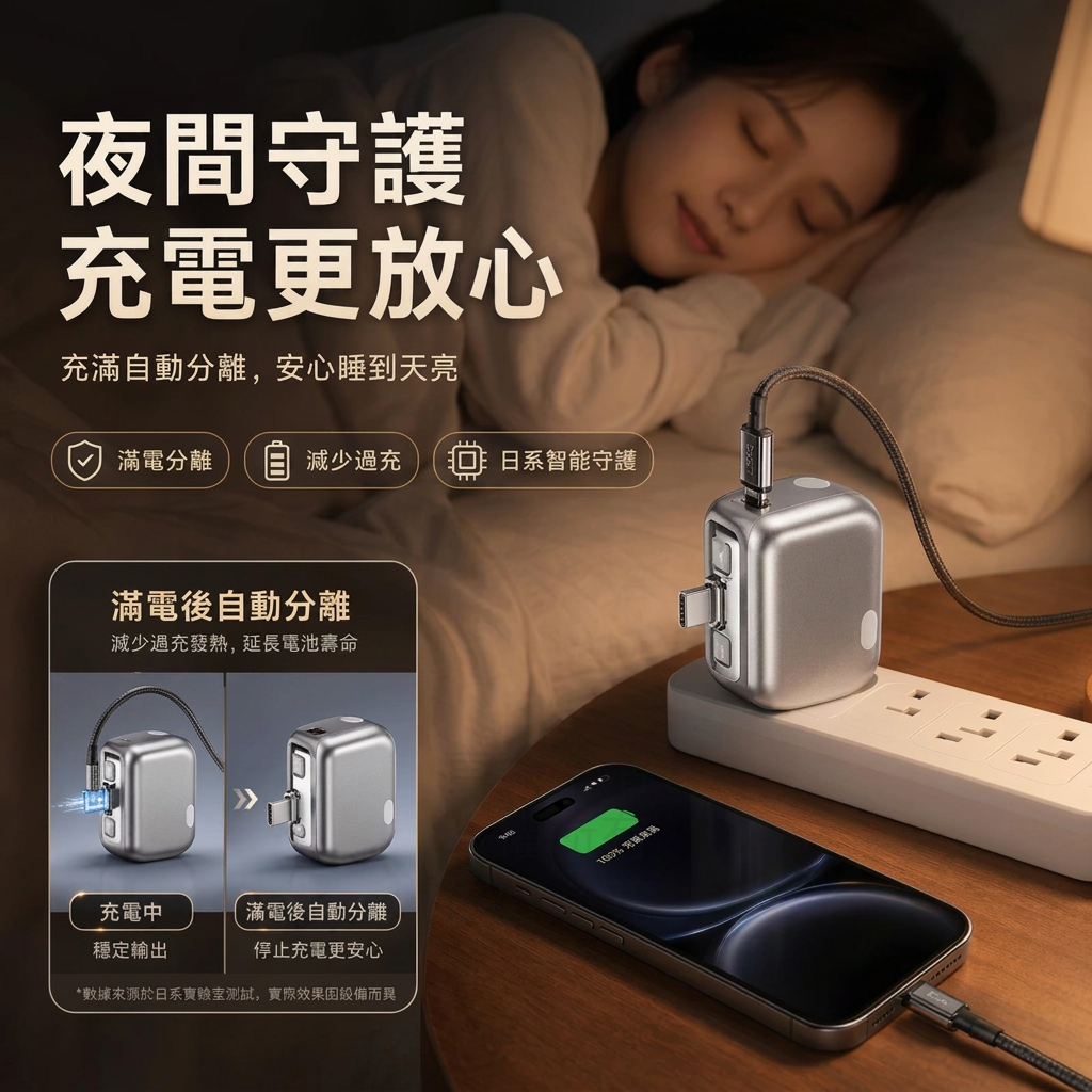 神盾級滿電分離充電器  保護頭  滿電自動分離  智充斷電器