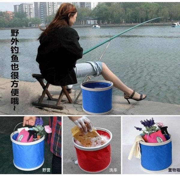 加厚折疊9L水桶(買一送一)