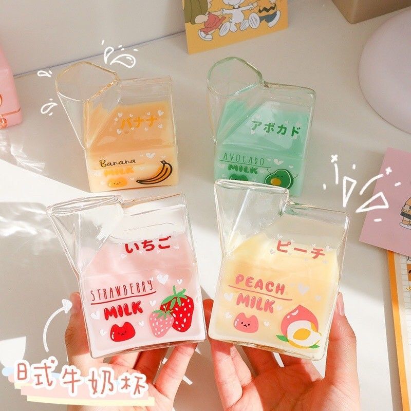日式玻璃牛奶杯(1組2入)