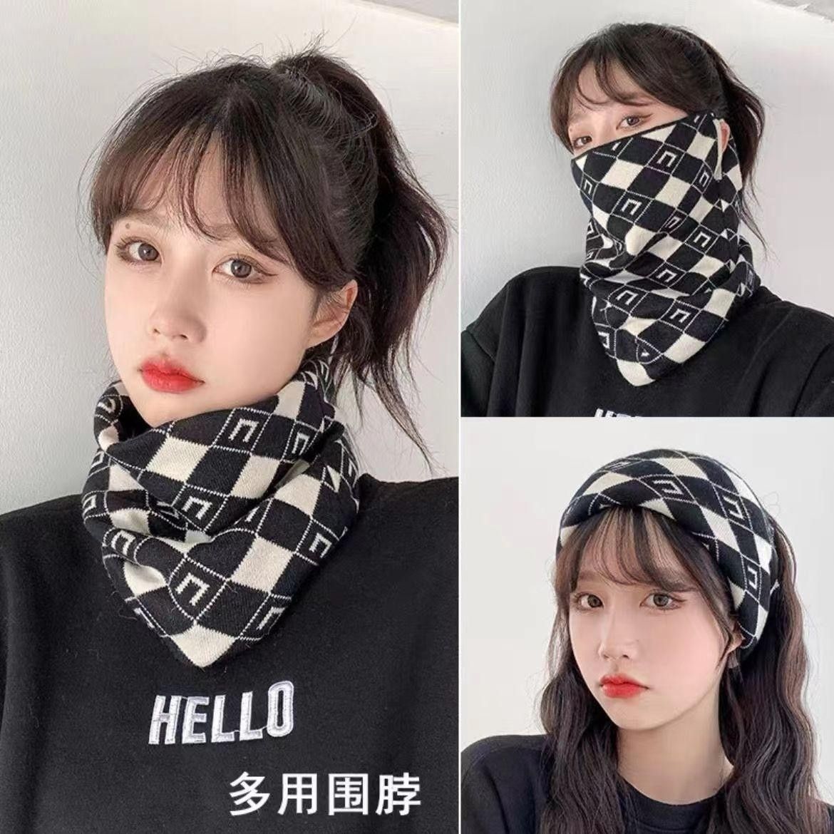 四合一掛耳圍脖面罩