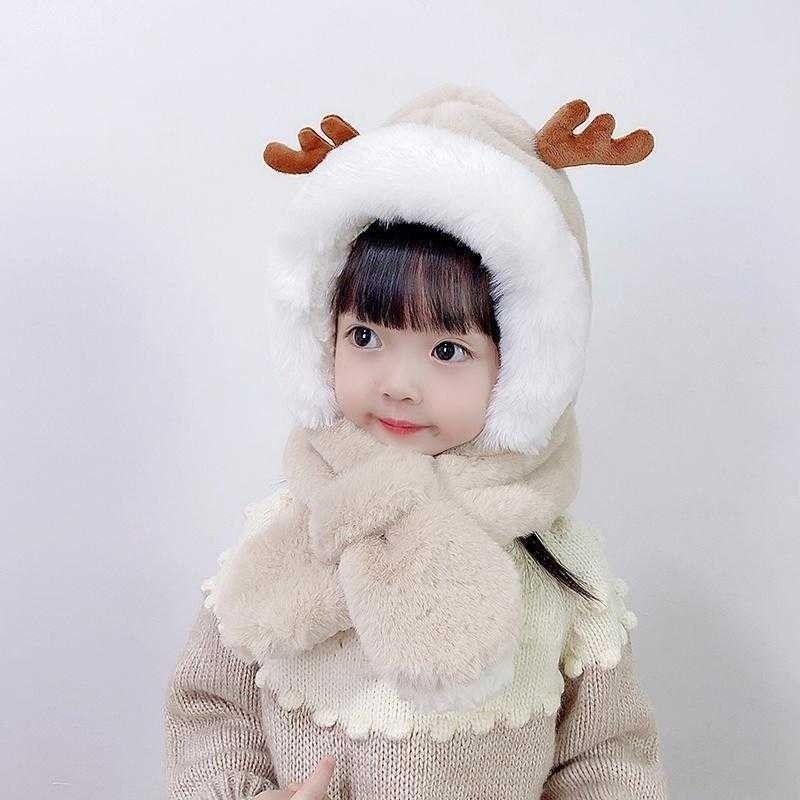 萌萌鹿角兒童帽(1組2入)