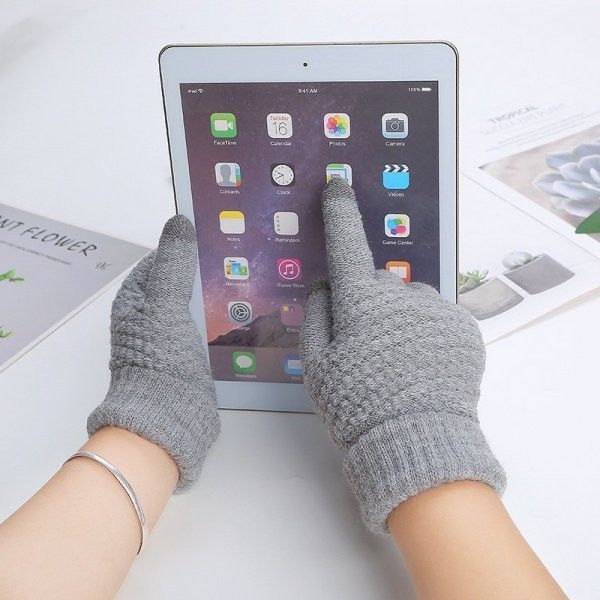 觸屏加絨保暖手套(1組2雙)