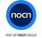 The logo for part of nocn group is a blue circle with the word nocn inside of it.