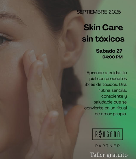 Cartel promocional de un taller gratuito de
