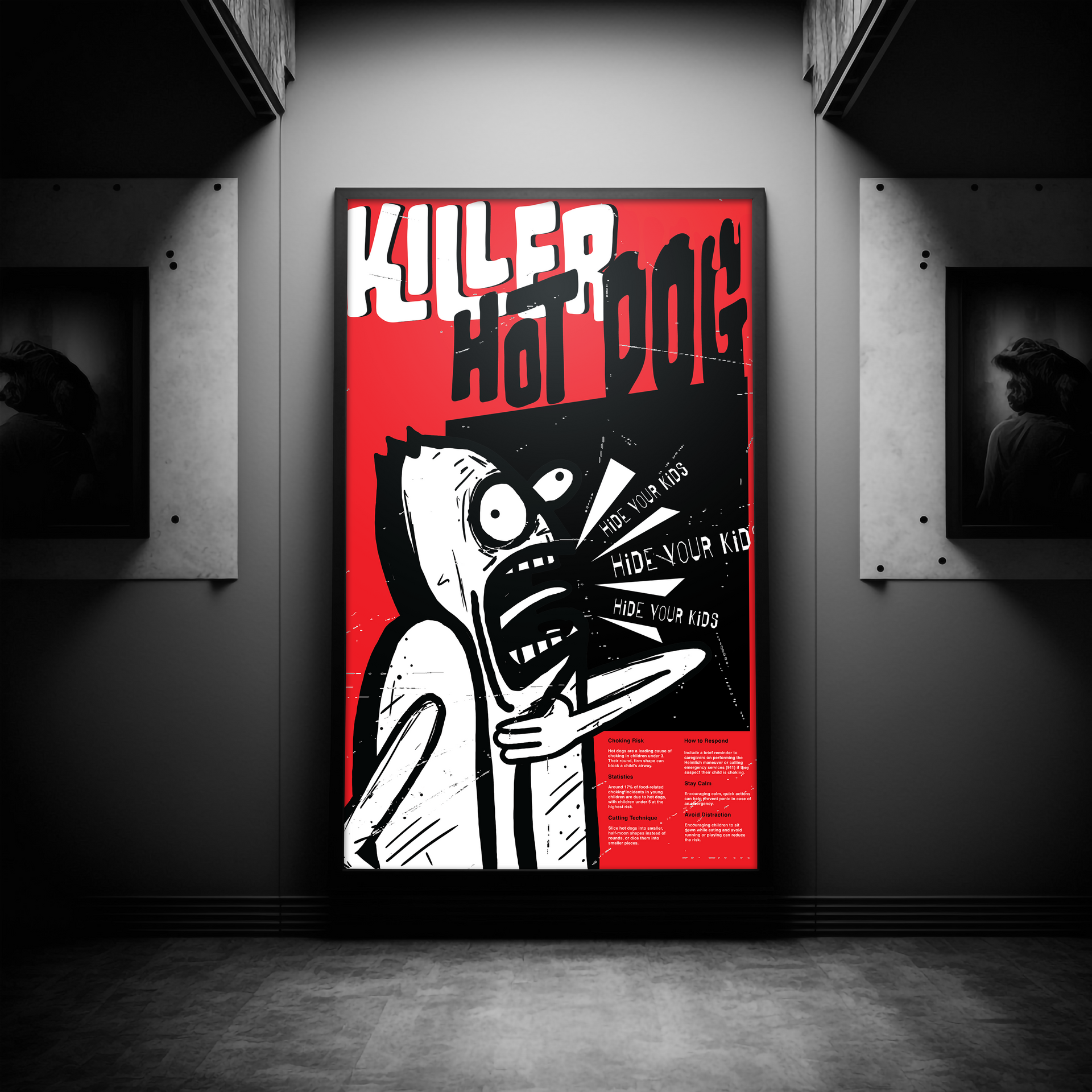 Poster reading 