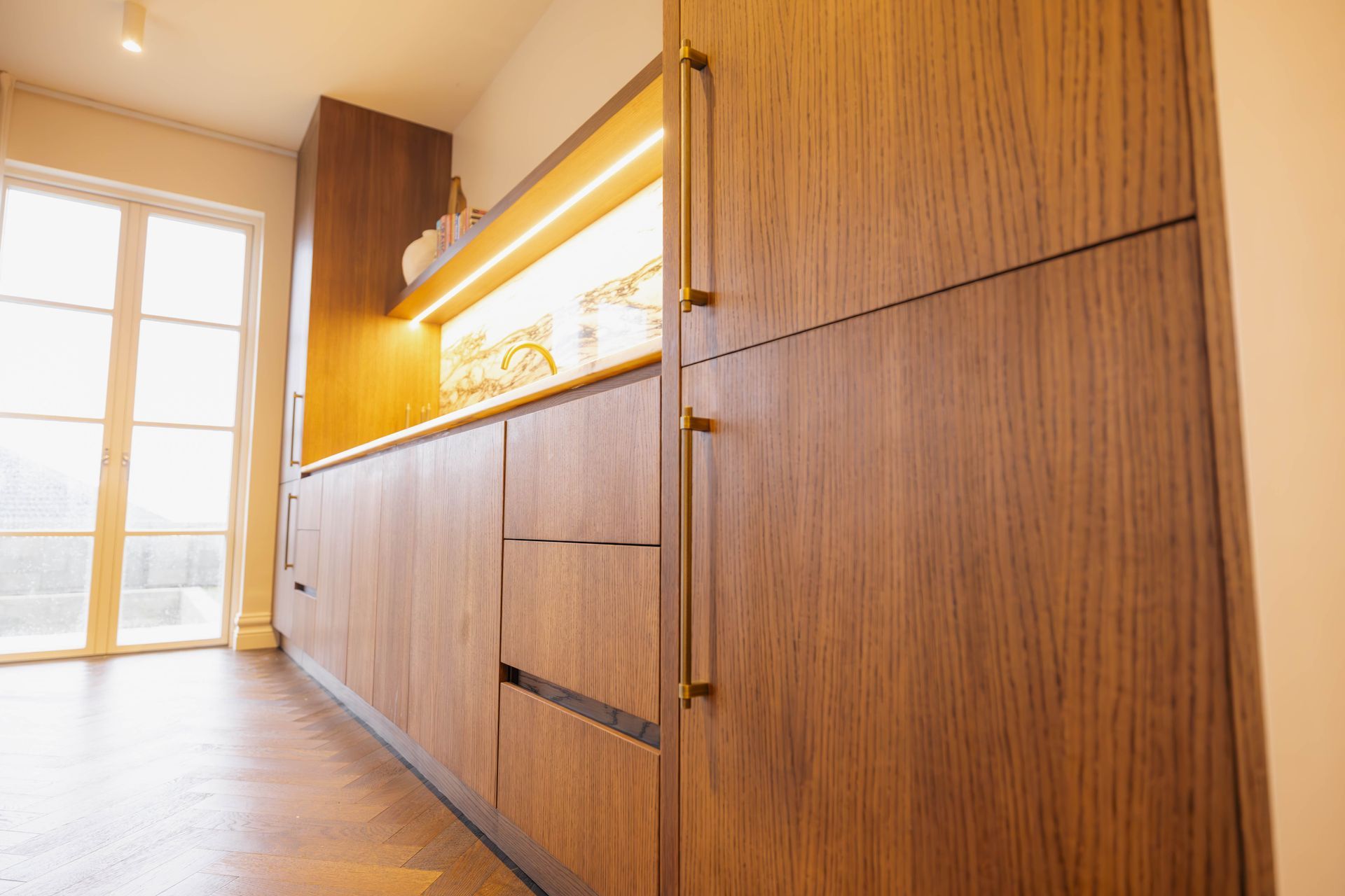 Light wood bespoke Kitchen