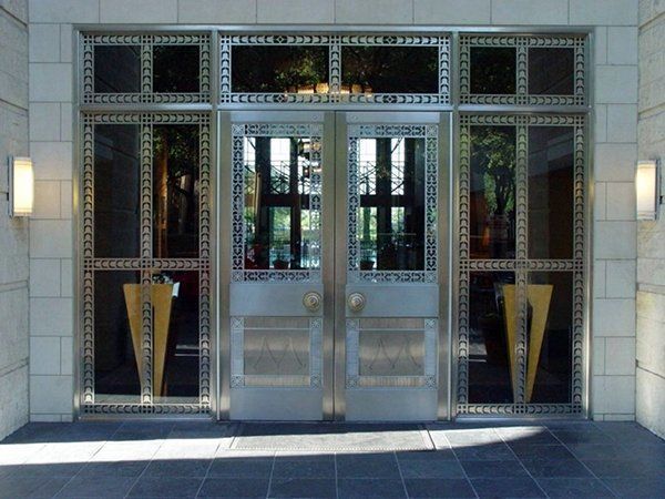 A Building with A Lot of Windows and Doors