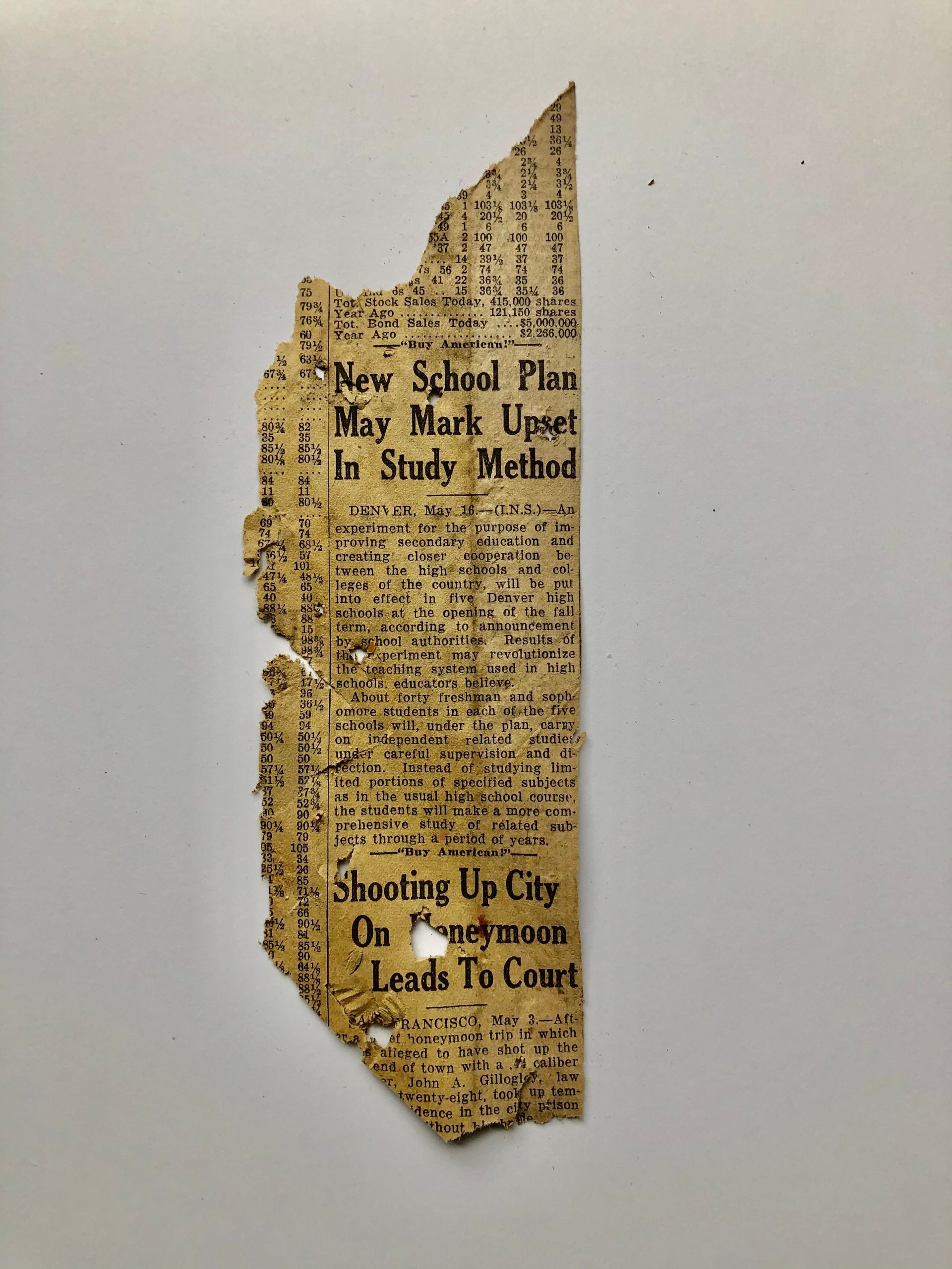 A piece of paper that says ' new school plan ' on it