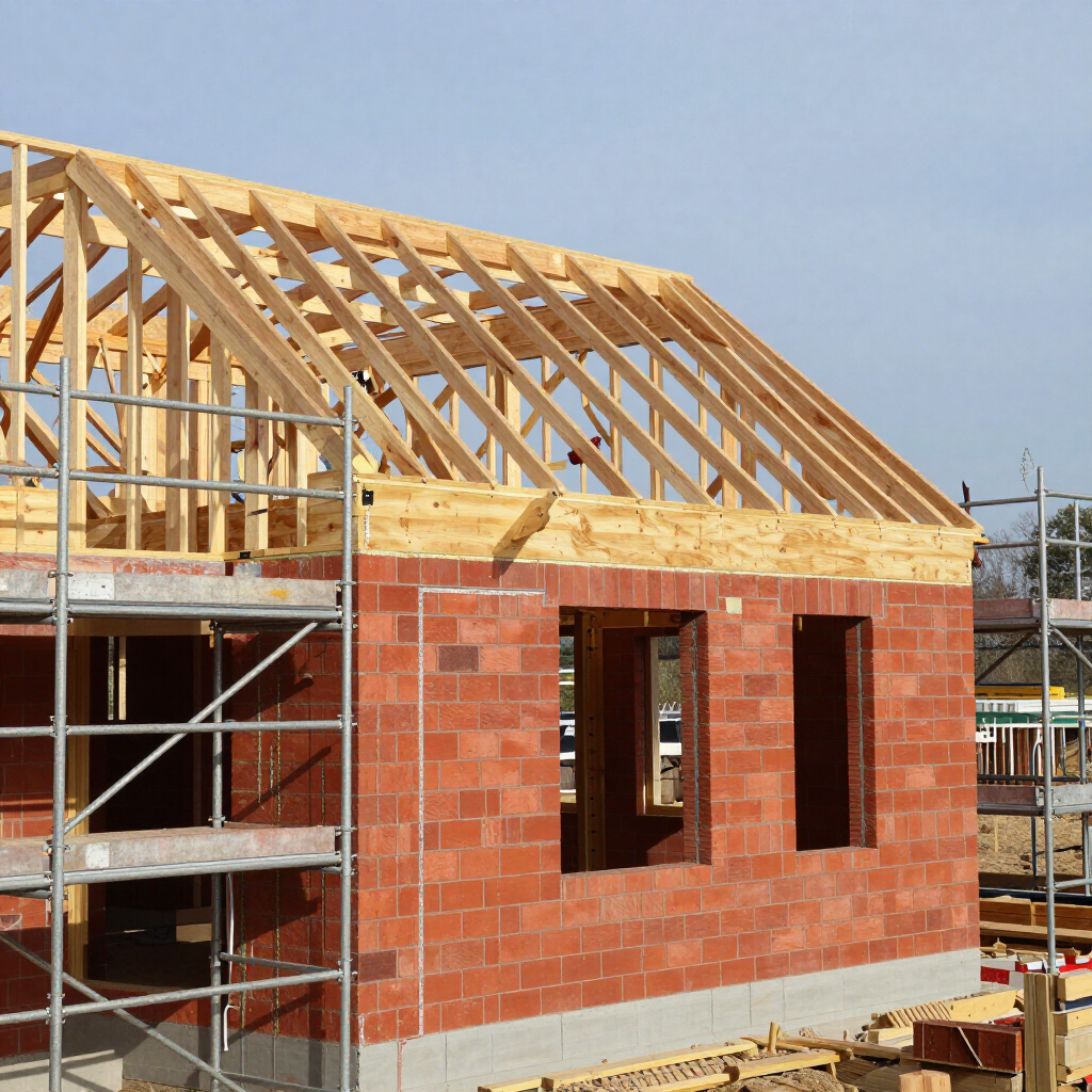 Vivienda en etapa de estructura