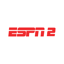 Red ESPN 2 logo on white background.