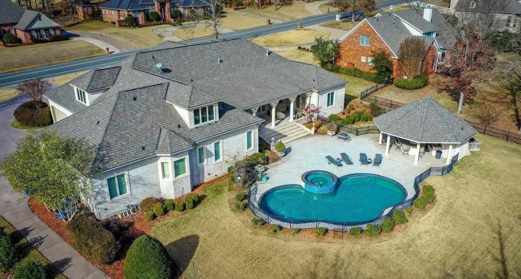 New CertainTeed Belmont shingle roof installed by Rumble Roofing after a storm claim in Cabot, Arkansas