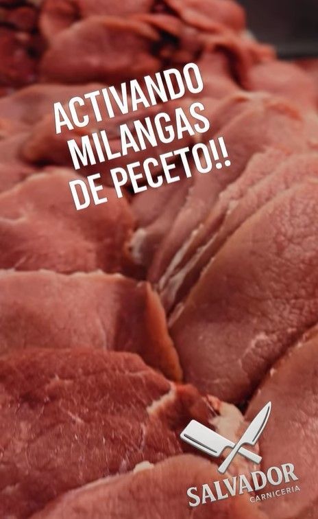 A poster for activando milangas de peceto