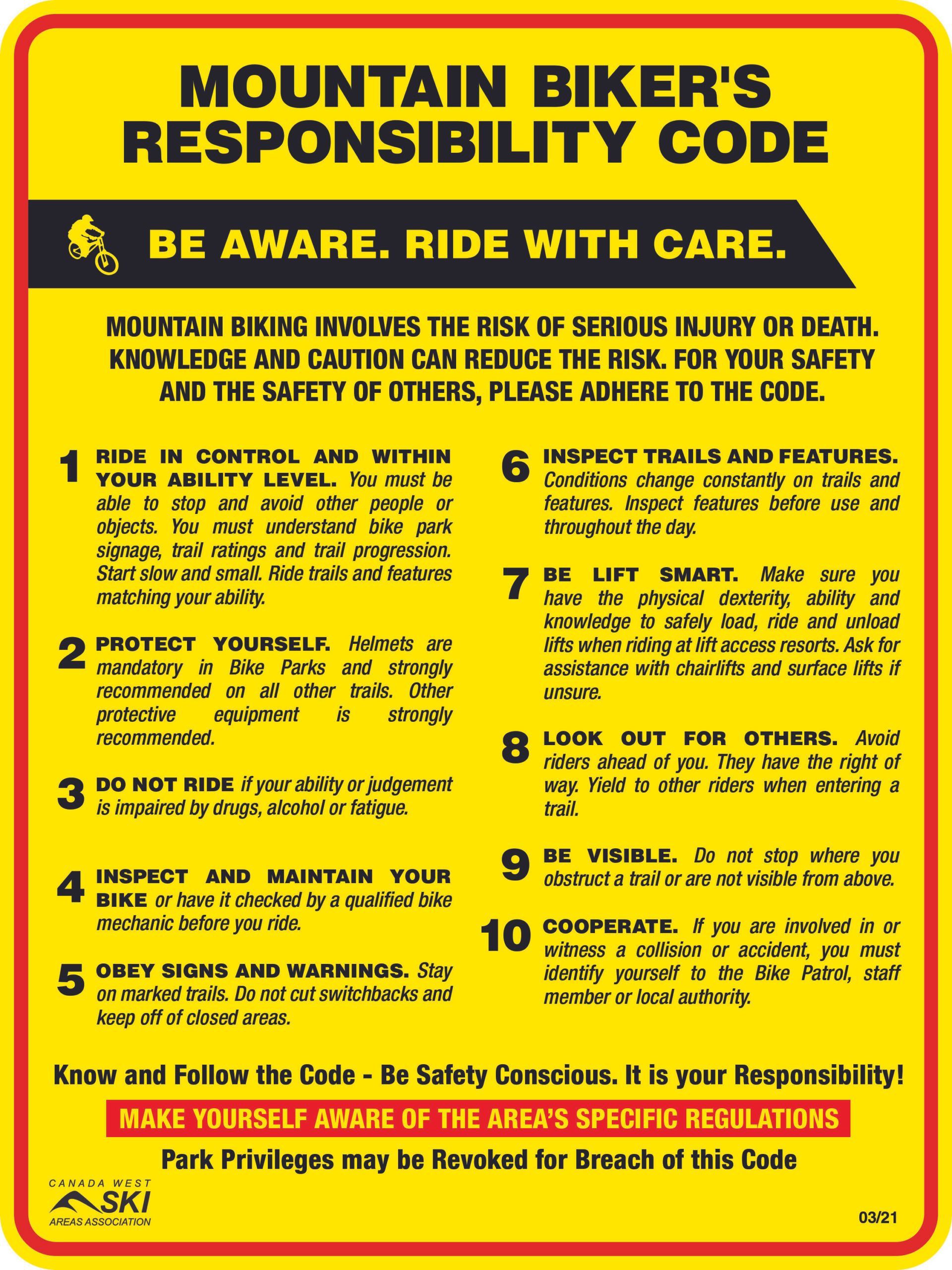 Crabbe Mountain Mountain Bike Code