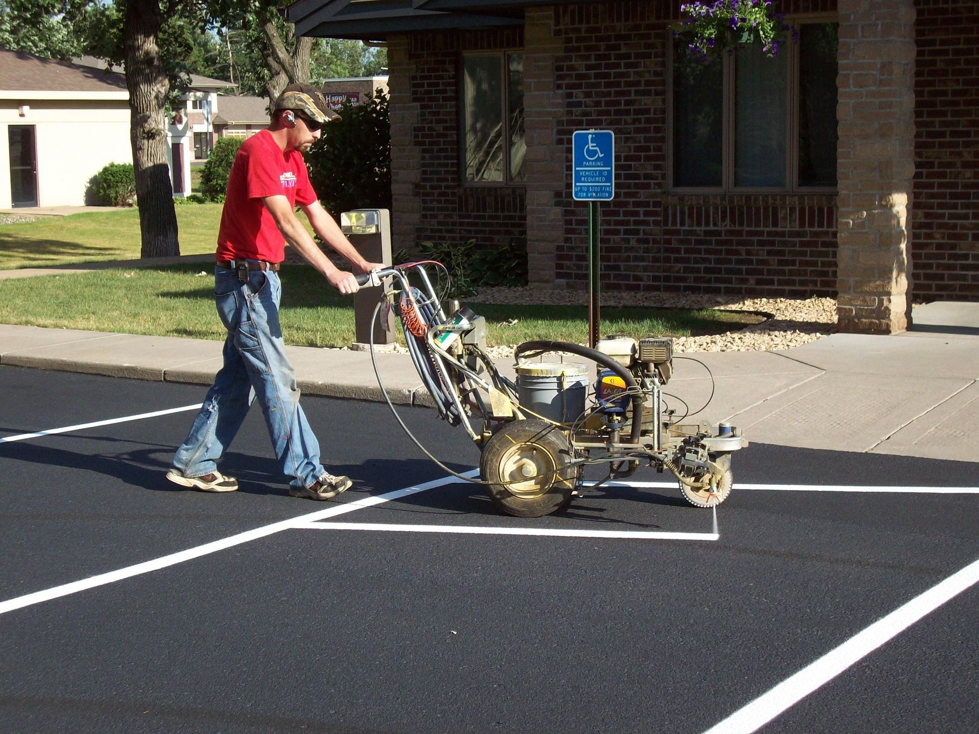 Ken from TrueCraft Striping Services - parking lot striping Champlin