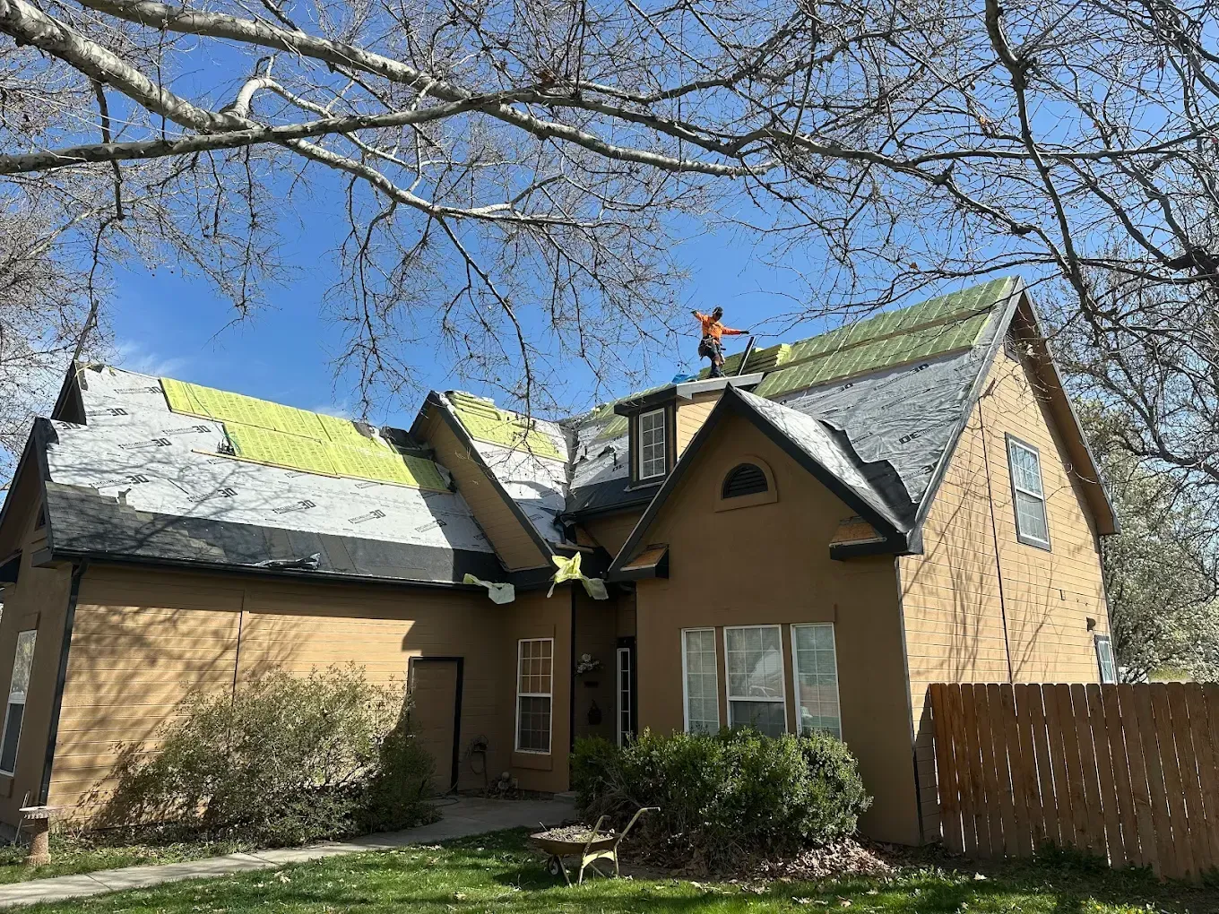 A residential roofing service in Eagle, ID - Idaho Roofing Partners hard at work