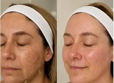 chemical peels before after of san marcos patient