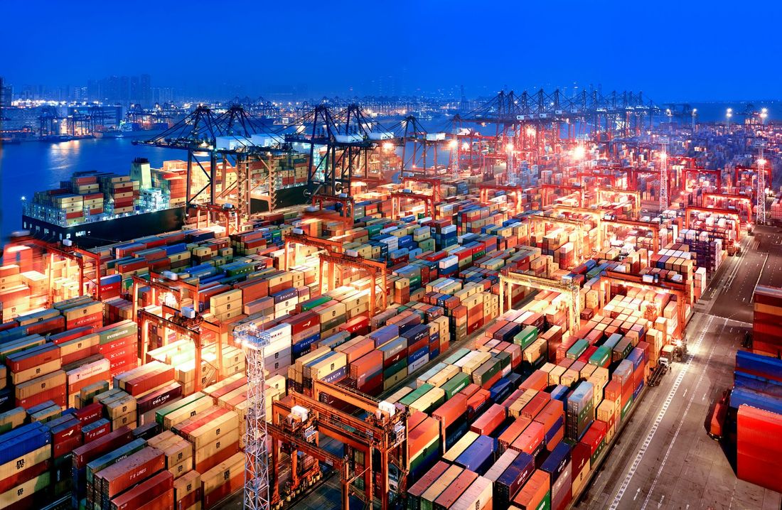 area stoccaggio container