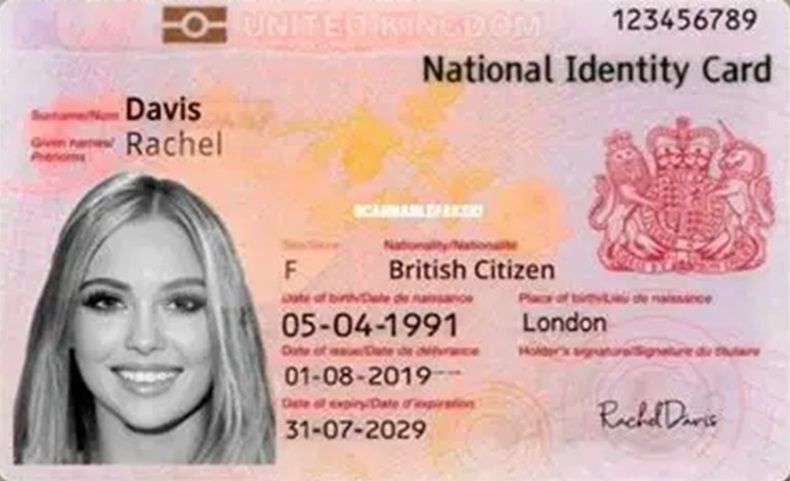 NEW UK IDENTITY CARDS