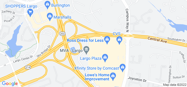 Map of business location