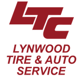 Logo for Lynwood Tire & Auto Service; red letters "LTC" above the business name.