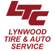 Logo for Lynwood Tire & Auto Service; red letters "LTC" above the business name.