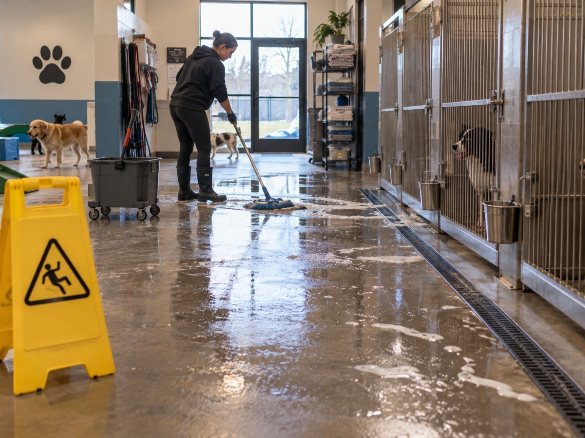 Slip-and-Fall Risks in Pet Facilities