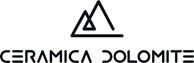 Logo per Ceramica Dolomite: sagoma di montagna nera con la scritta