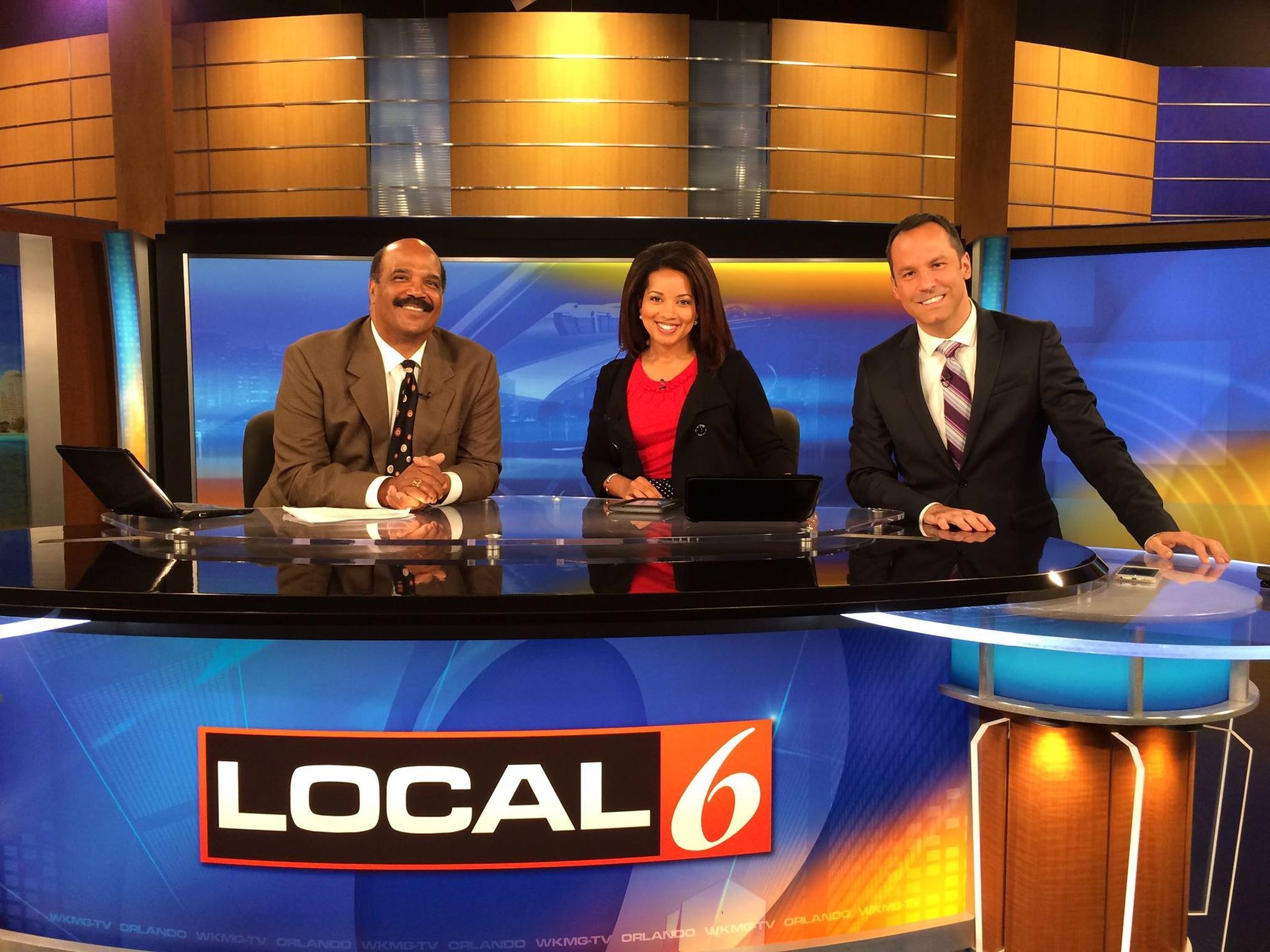 Mark McEwen with the team of Local 6