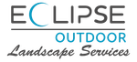 Logo for Eclipse Outdoor Landscape Services featuring stylized blue and grey text.