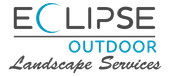 Logo for Eclipse Outdoor Landscape Services featuring stylized blue and grey text.