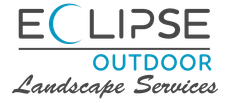 Logo for Eclipse Outdoor Landscape Services featuring stylized blue and grey text.