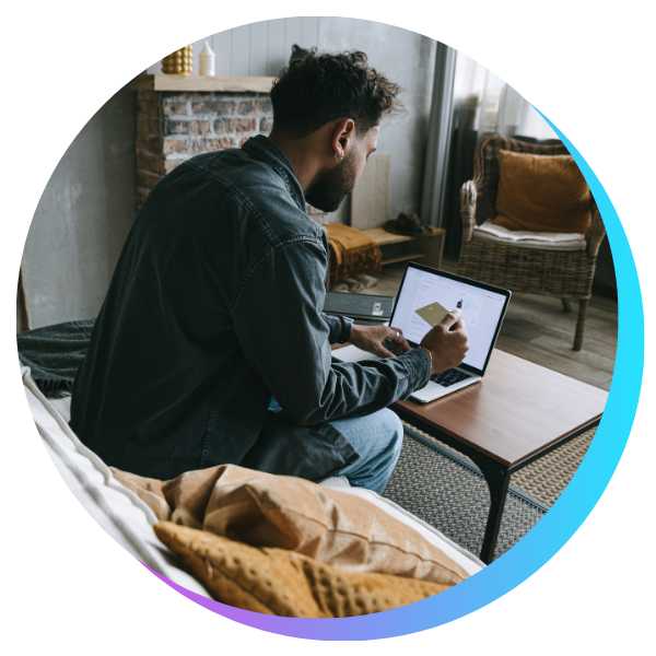man on laptop