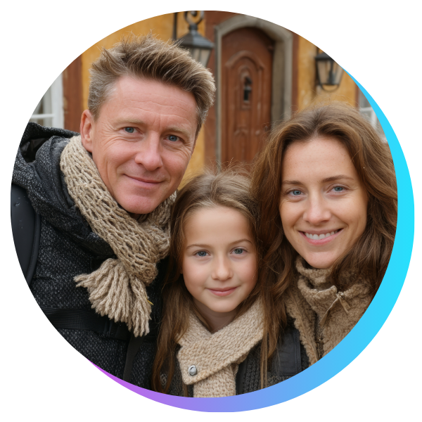 smiling family