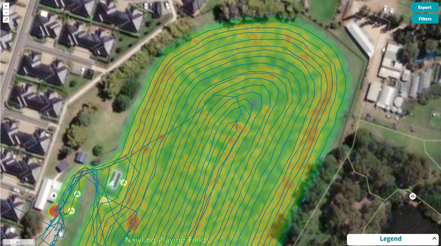 lawn boom spraying weed management and tracking parks and gardens
