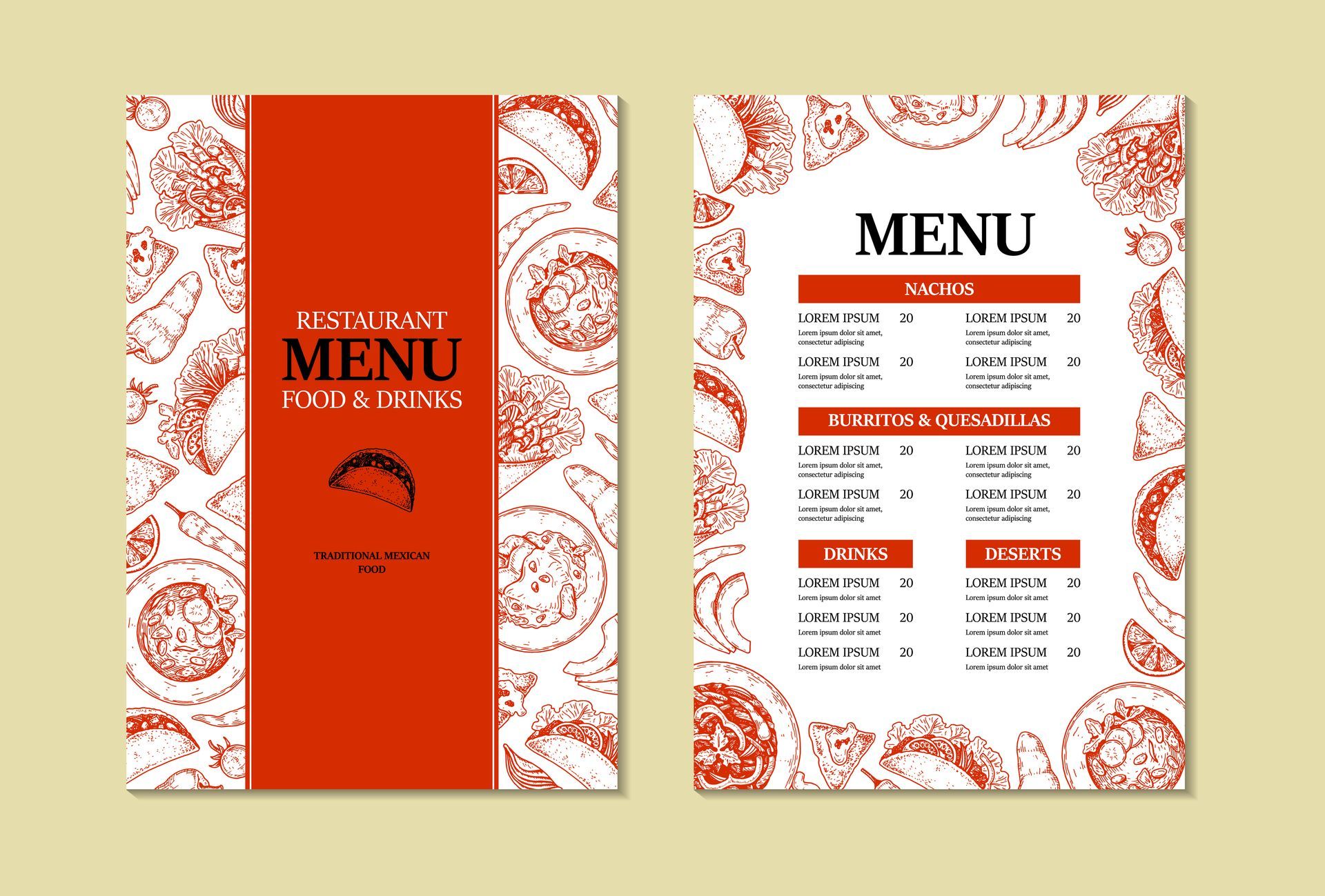 Avondale Menu Printing