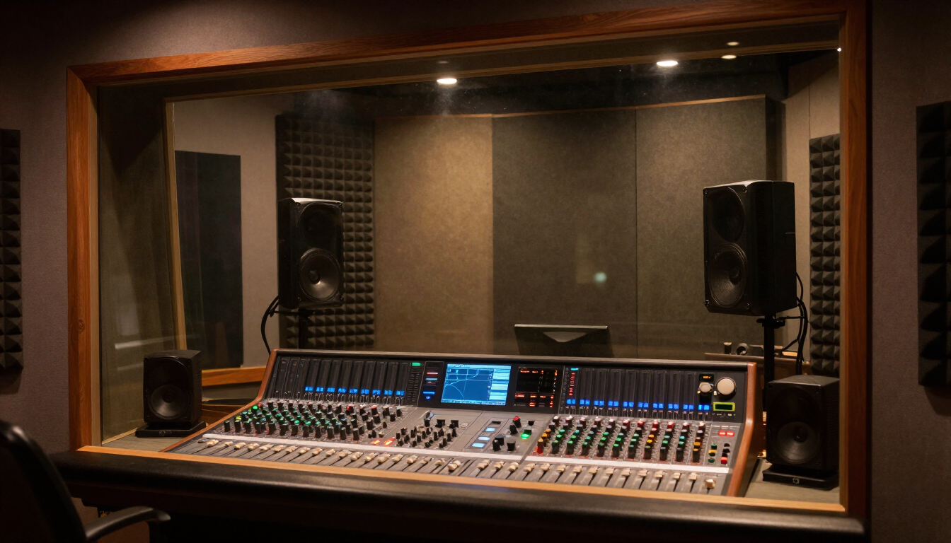 Recording studio interior