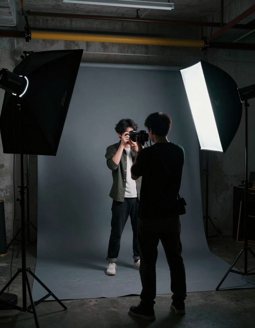 Photoshoot in progress