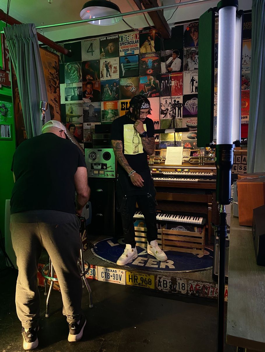 Fly Forever artists in the studio
