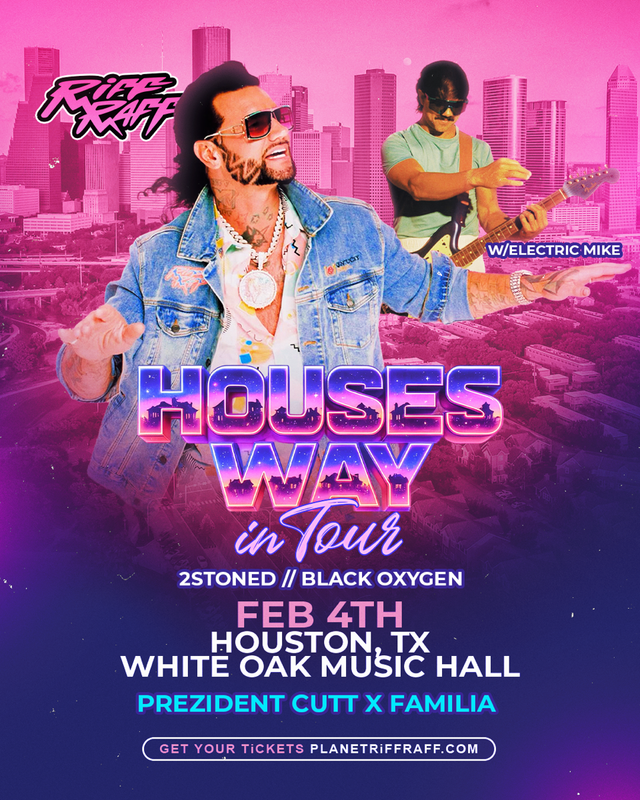 Riff Raff flyer - February 4, 2026, White Oak Music Hall, Houston, TX
