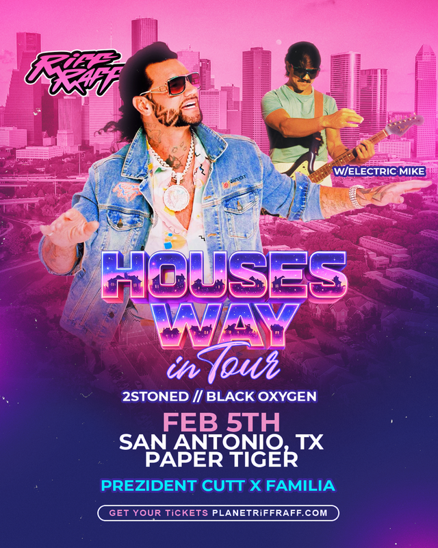 Riff Raff flyer - February 5, 2026, Paper Tiger, San Antonio, TX