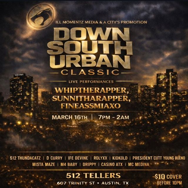 Down South Urban flyer - March 16, 2026, 512 Tellers, Austin, TX