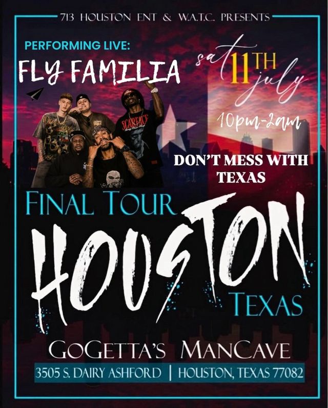Final Tour 713 flyer - July 11, 2026, GoGetta's Mancave, Houston, TX