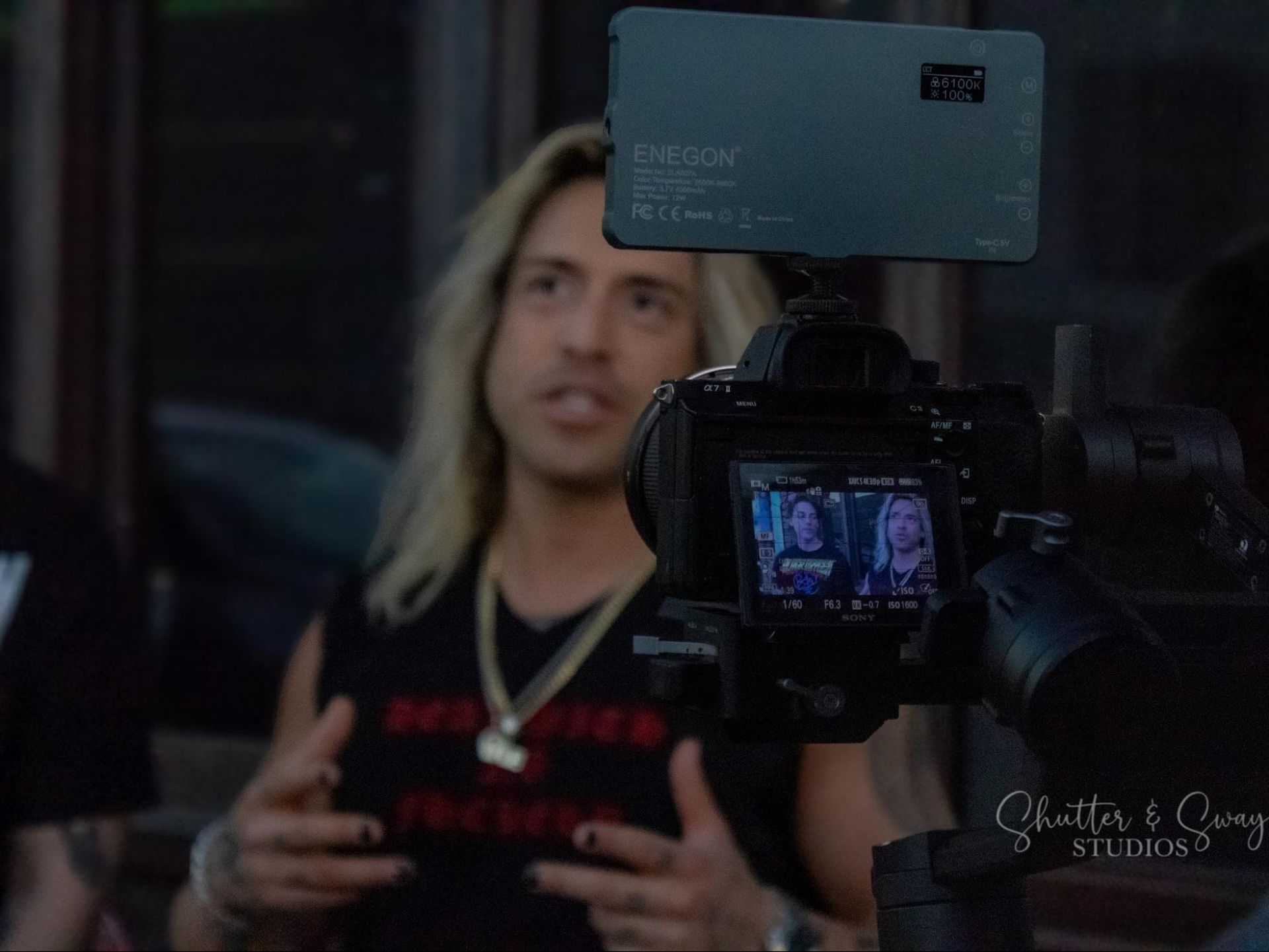 Videographer at work