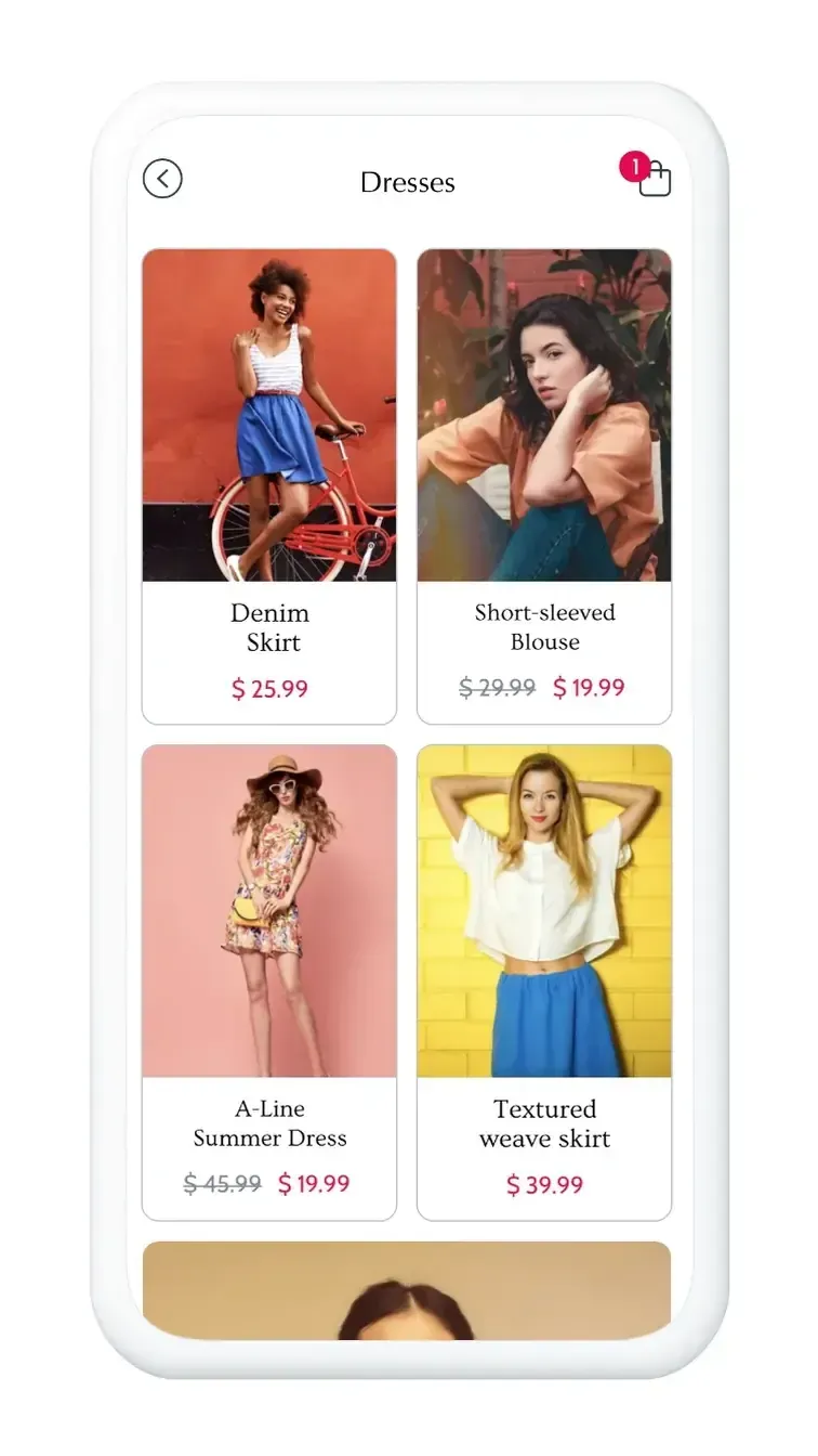 M-Commerce App | ผลิตโมบายแอป | บริษัทผลิตสื่อดิจิทัล | แกรมดิจิทัล | GramDigital