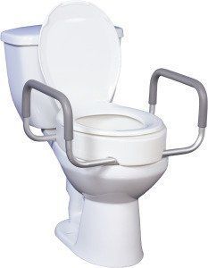 Raised Toilet Riser with Arms