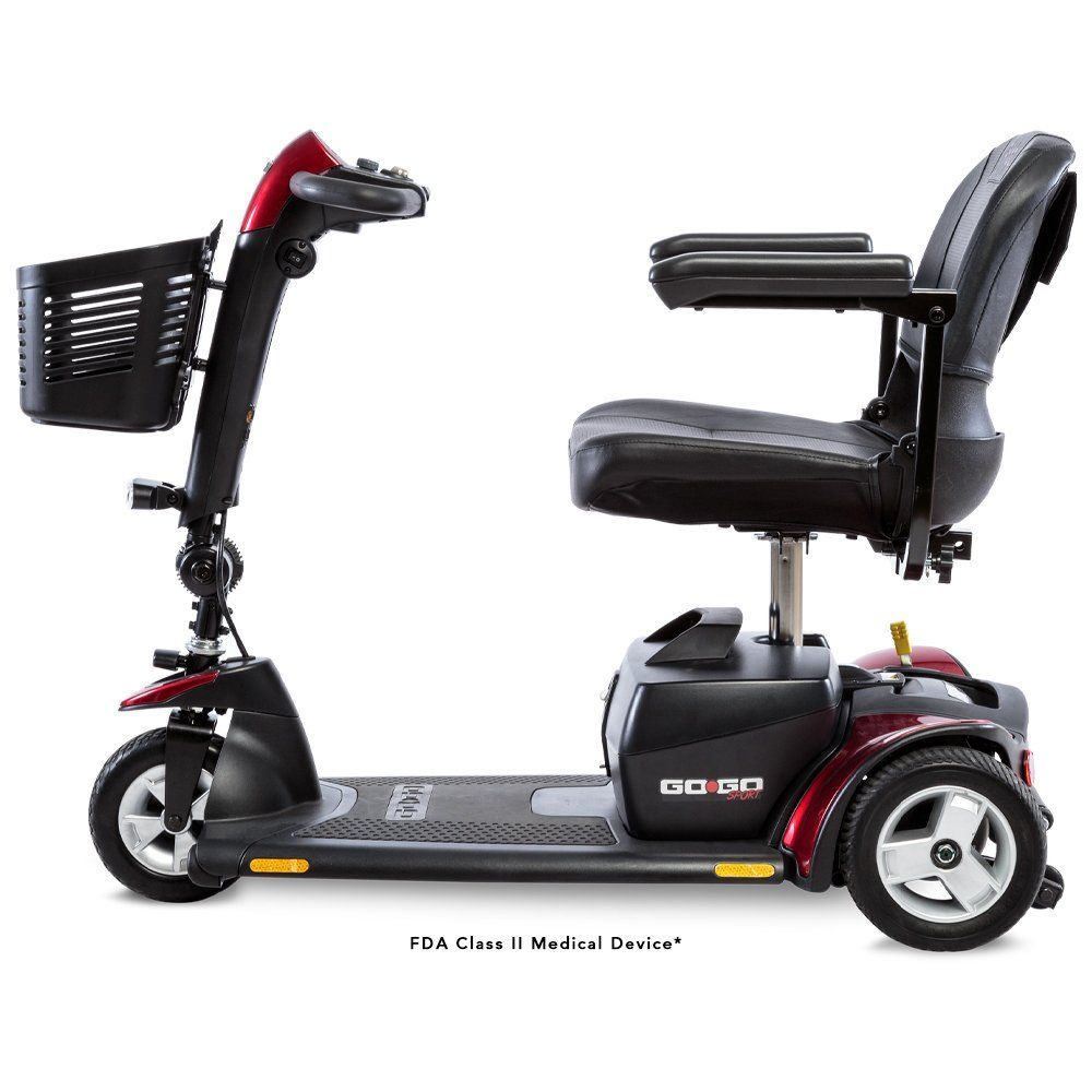 Go Go Sport 3 Wheel Left Profile Red
