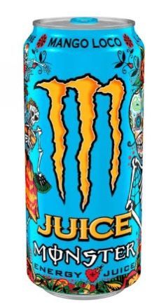 Monster Juice Mango Loco. 0,5 liter  energie Blik )  {12 }