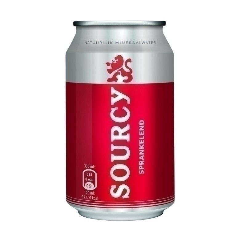 sourcy rood sprankelend 0,33 Blik
